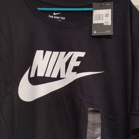 Nike Men's 3 Xlarge Black with White Swoosh - Picture 2 of 4